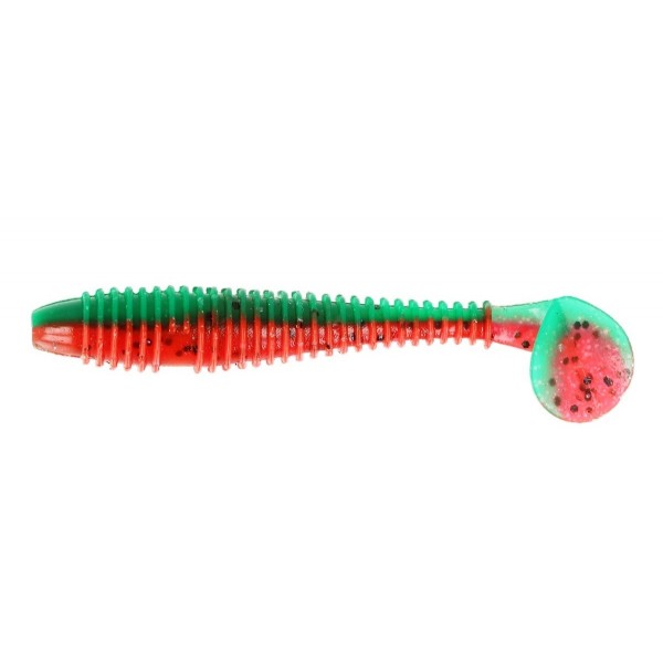 Силіконова приманка рибальська, ZEOX Trigger Fat Tail, довжина 1,7 дюймів, 10шт/уп, колір №204 GRPP